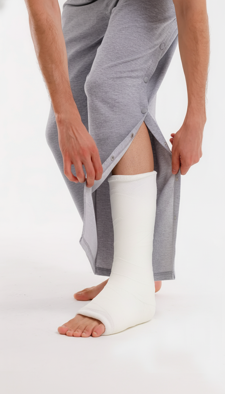 Cure Adaptive Snap-Button Orthopedic Treatment and Patient Care Trousers - Meeting Sample