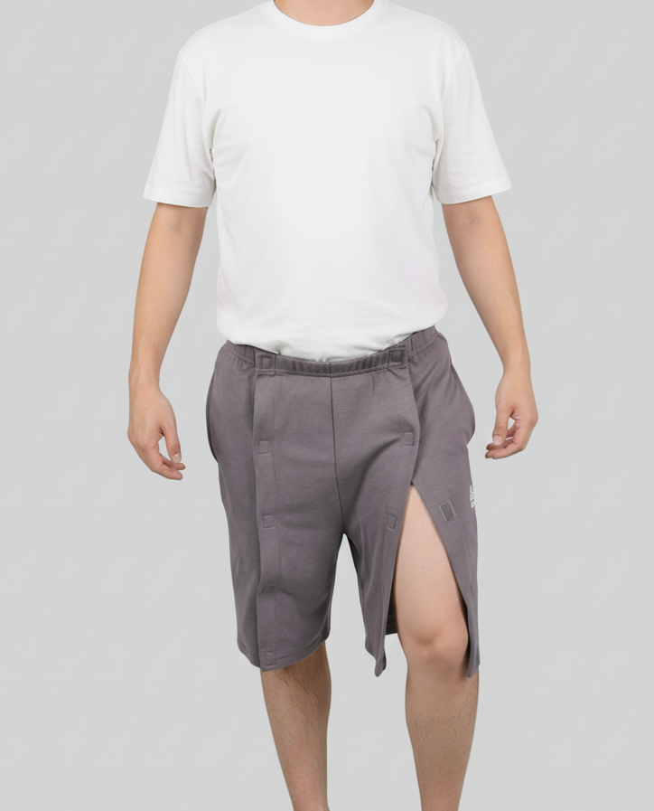 Cure Adaptive Bedridden Patient Care and Treatment Shorts - Velcro Closure
