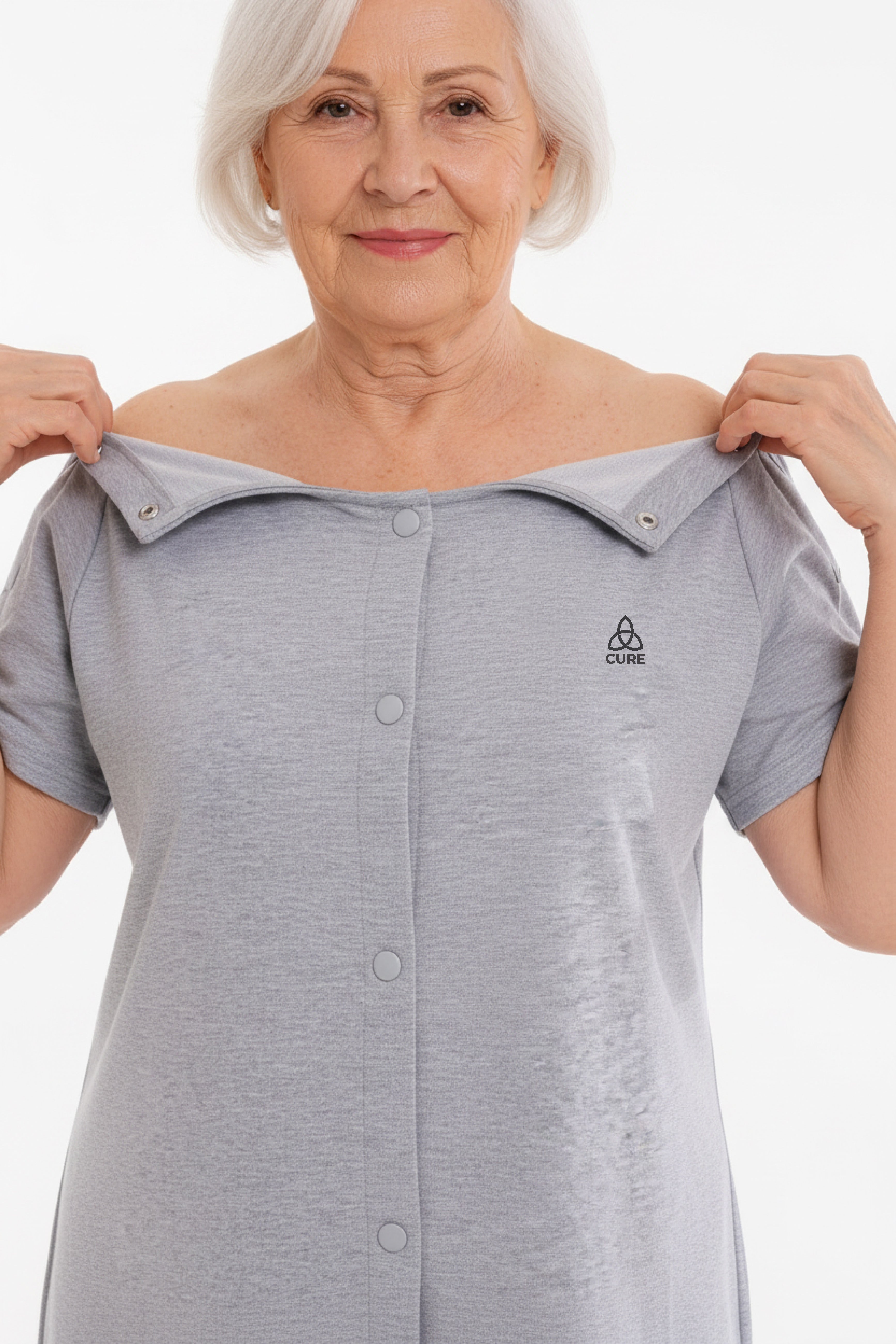 Cure Adaptif Ameliyat Sonrası Tedavi Ve Hasta Bakım Kıyafeti - Pamuk Polyester Kumaş