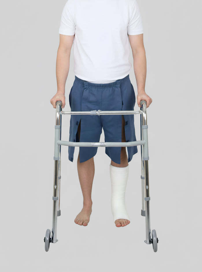 Cure Adaptive Bedridden Patient Care and Treatment Shorts - Velcro Closure