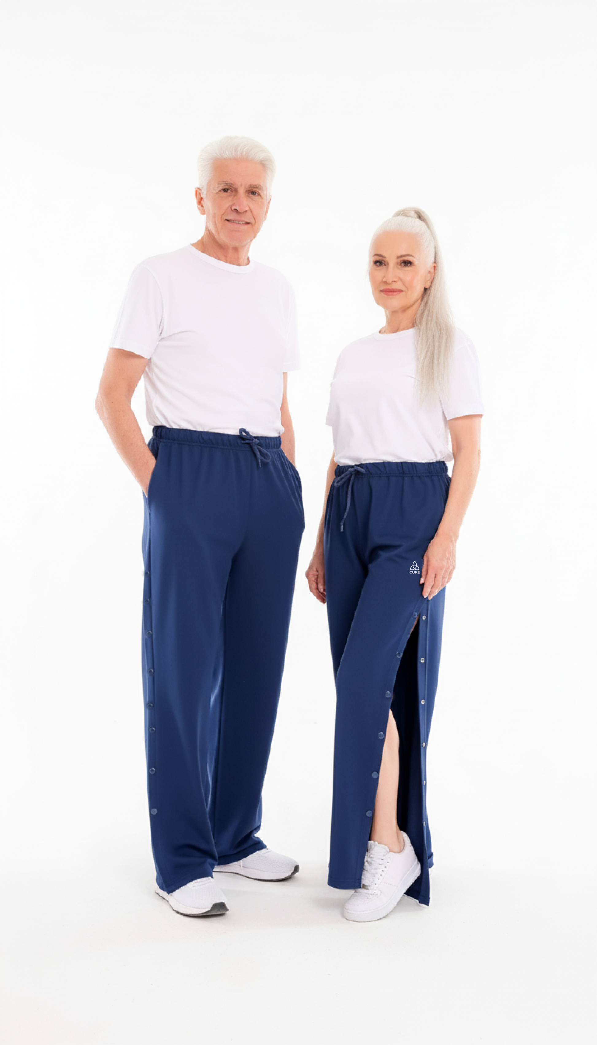 ComfortCure Adaptif Ortopedi Tedavi Ve Hasta Bakım Pantolonu - Çıtçıtlı - ORGANİK Kumaş