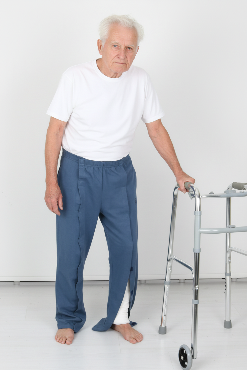 Cure Adaptif Yatan Hasta Bakım Tedavi Pantolonu - Cırt Cırtlı