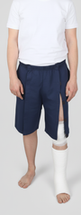 Cure Adaptive Bedridden Patient Care and Treatment Shorts - Velcro Closure
