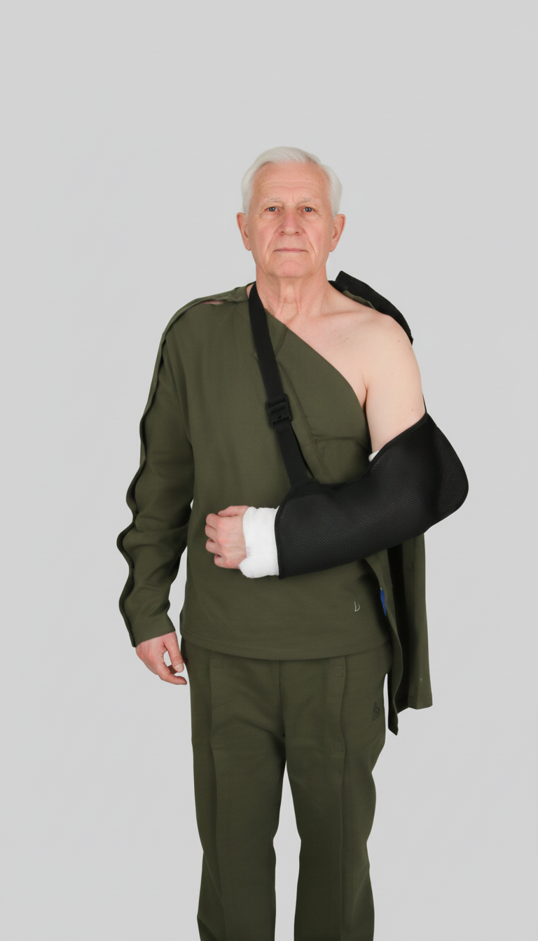 Cure Adaptive Long-Sleeve Fractured Arm - Orthopedic Treatment Garment