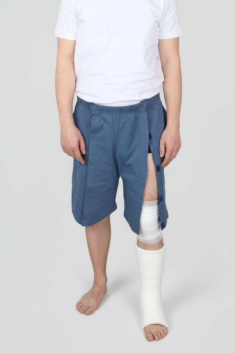 Cure Adaptive Bedridden Patient Care and Treatment Shorts - Velcro Closure
