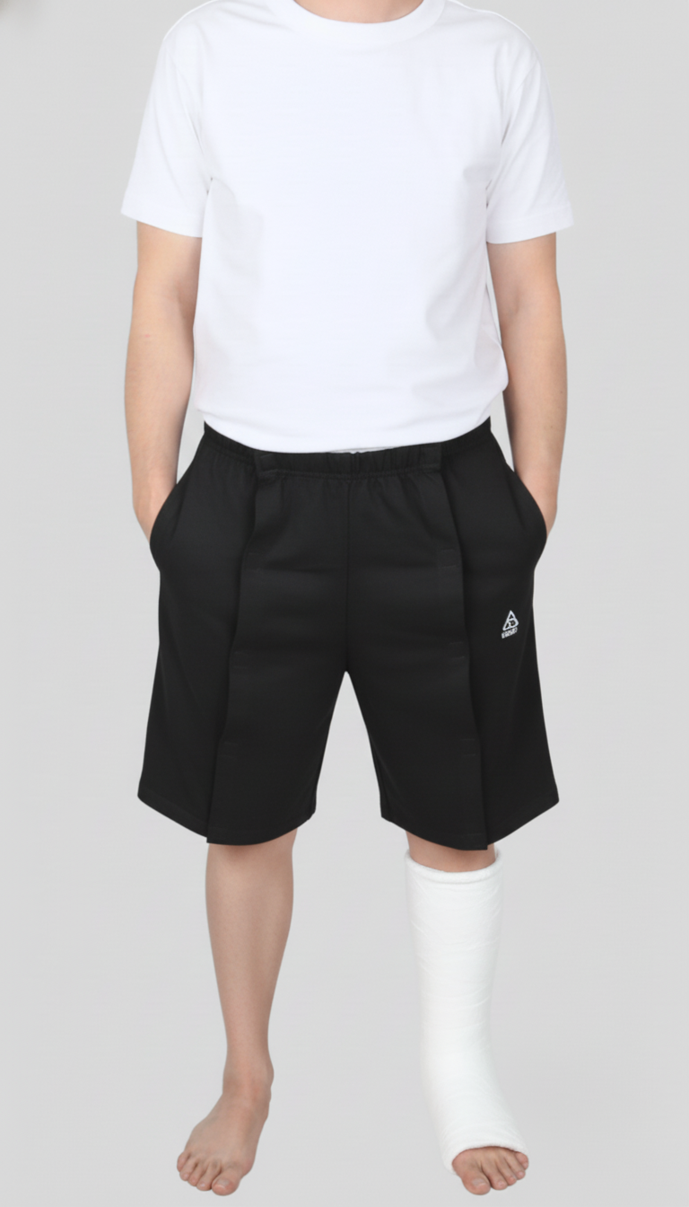Cure Adaptive Bedridden Patient Care and Treatment Shorts - Velcro Closure