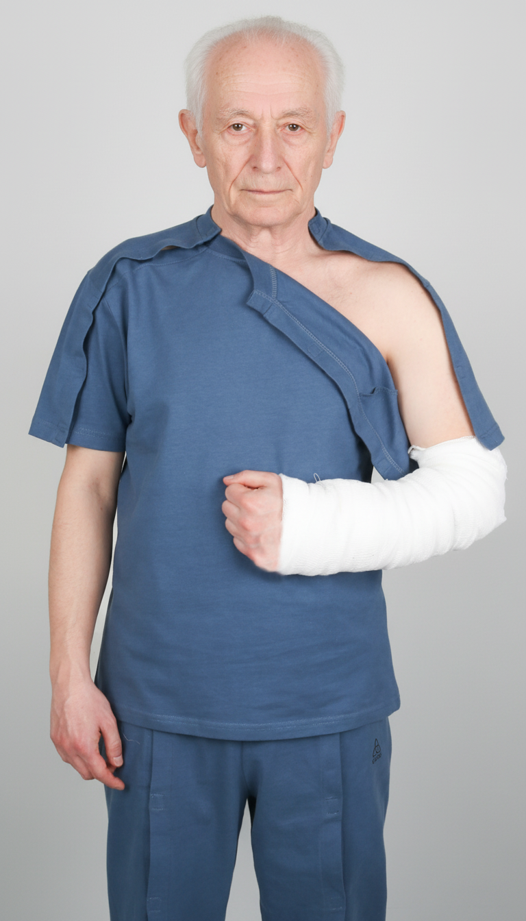 Cure Adaptive Short-Sleeved Fractured Arm - Orthopedic Treatment Garment