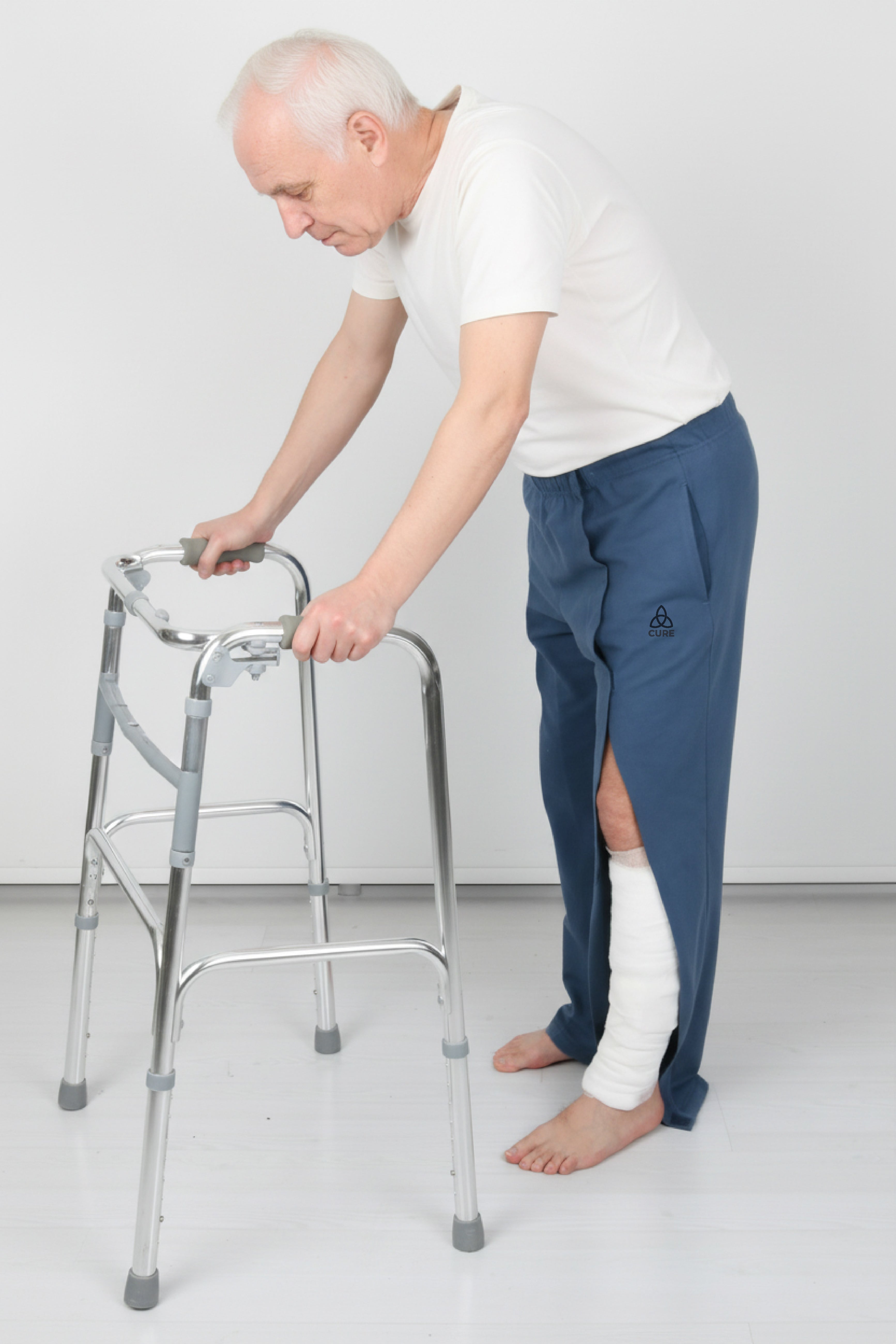 Cure Adaptif Yatan Hasta Bakım Tedavi Pantolonu - Cırt Cırtlı