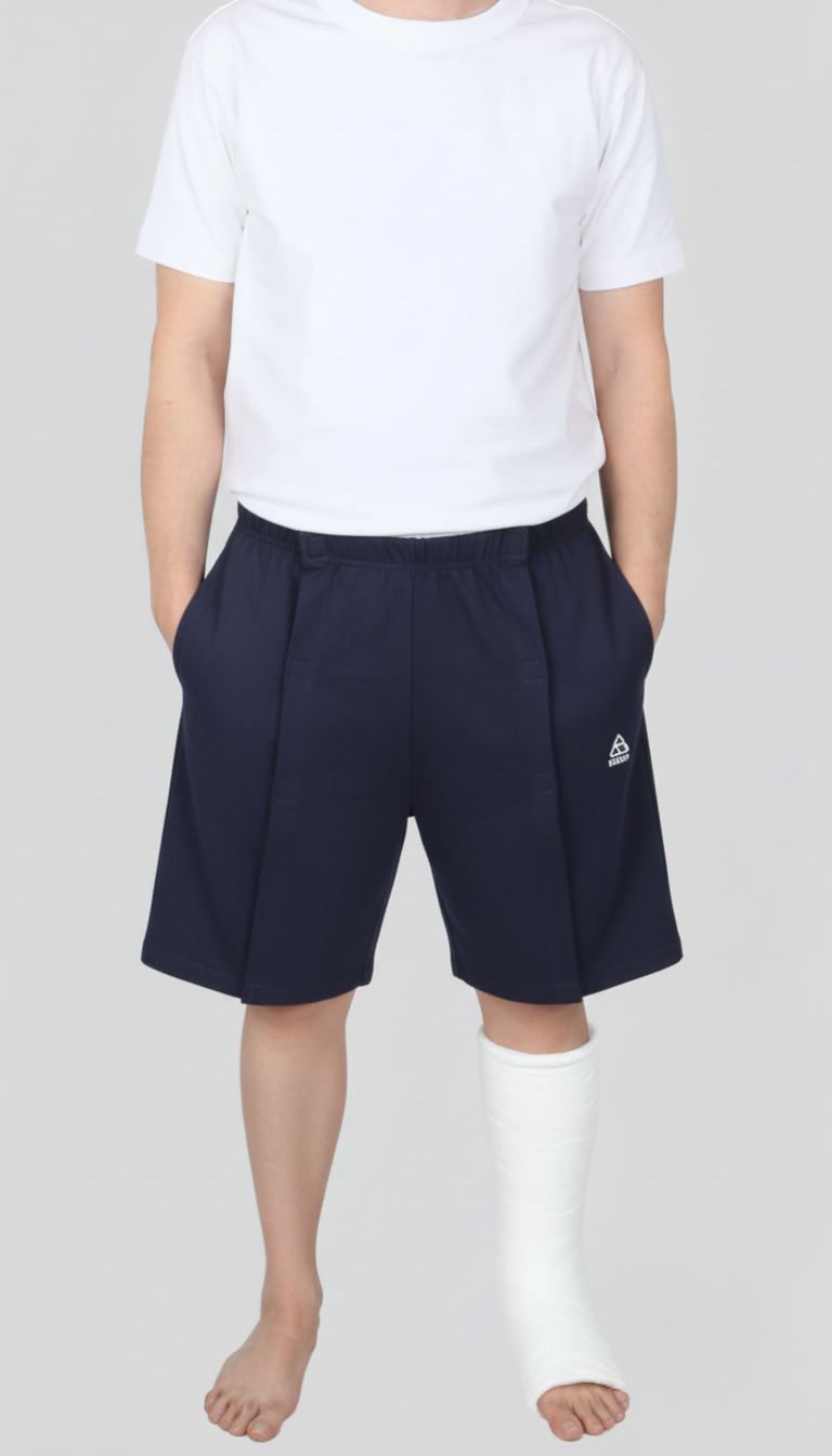 Cure Adaptive Bedridden Patient Care and Treatment Shorts - Velcro Closure