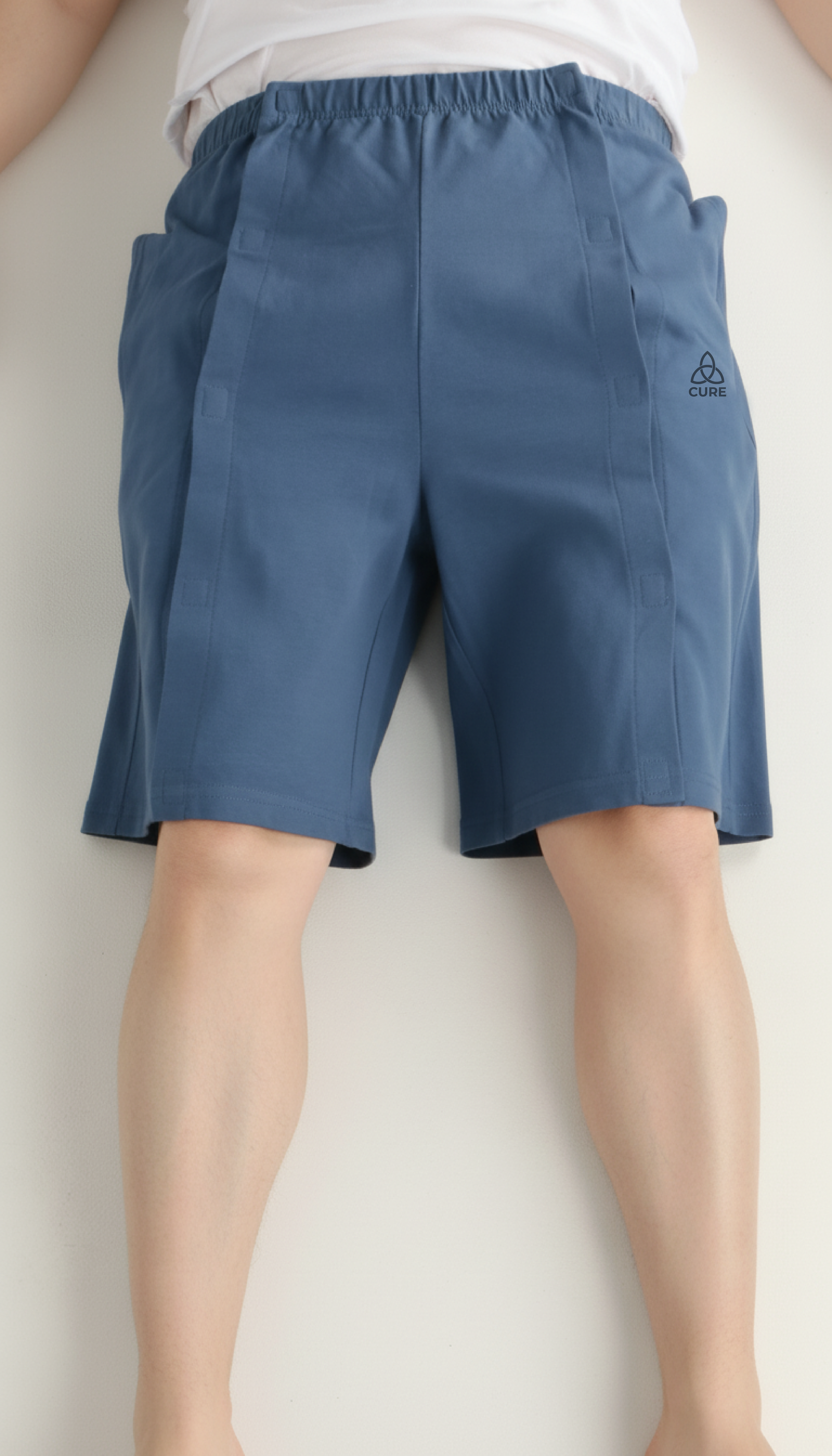Cure Adaptive Bedridden Patient Care and Treatment Shorts - Velcro Closure