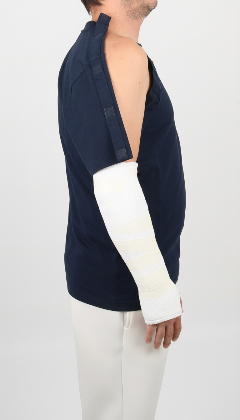Cure Adaptive Short-Sleeved Fractured Arm - Orthopedic Treatment Garment