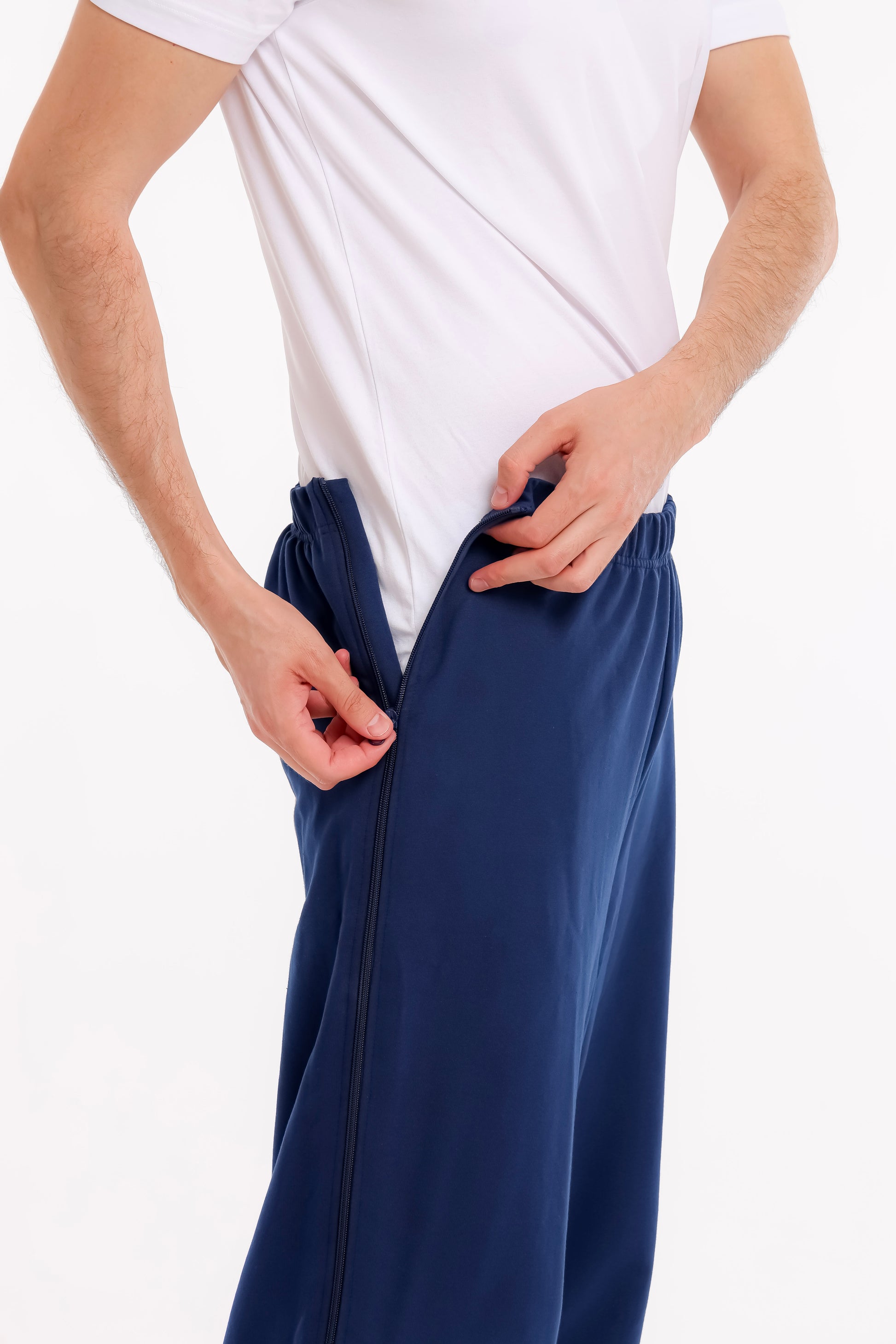 Cure Adaptive Bedridden Patient Care Treatment Pants - with Zipper