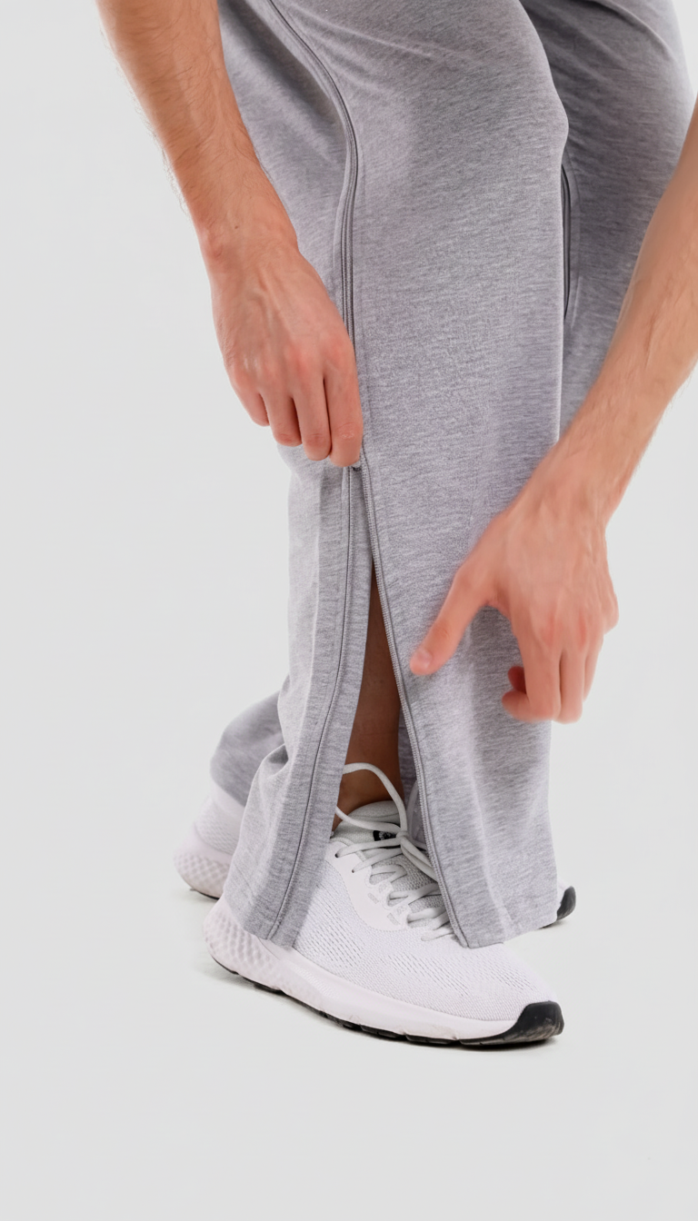 Cure Adaptive Bedridden Patient Care Treatment Pants - with Zipper