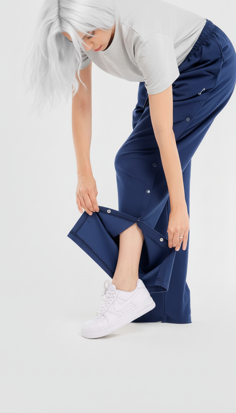 ComfortCure Adaptif Ortopedi Tedavi Ve Hasta Bakım Pantolonu - Çıtçıtlı - ORGANİK Kumaş