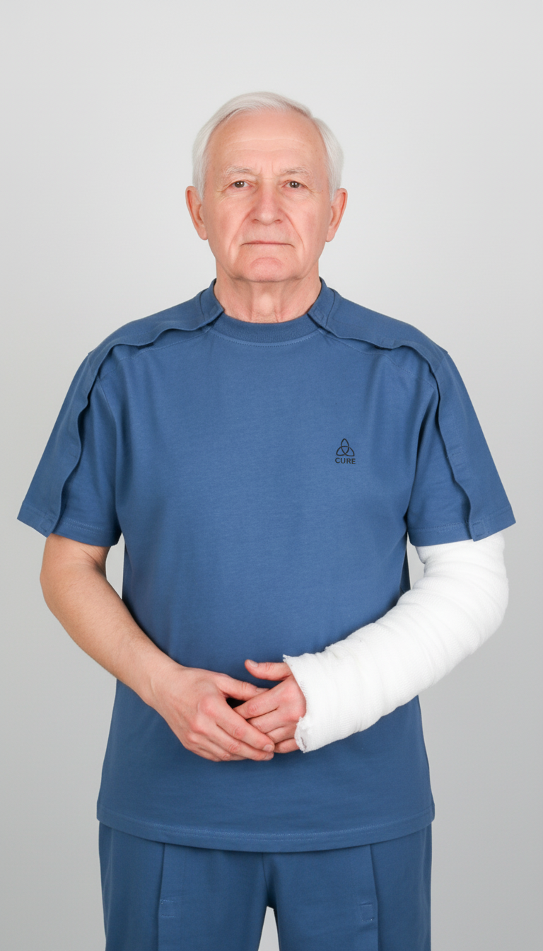 Cure Adaptive Short-Sleeved Fractured Arm - Orthopedic Treatment Garment