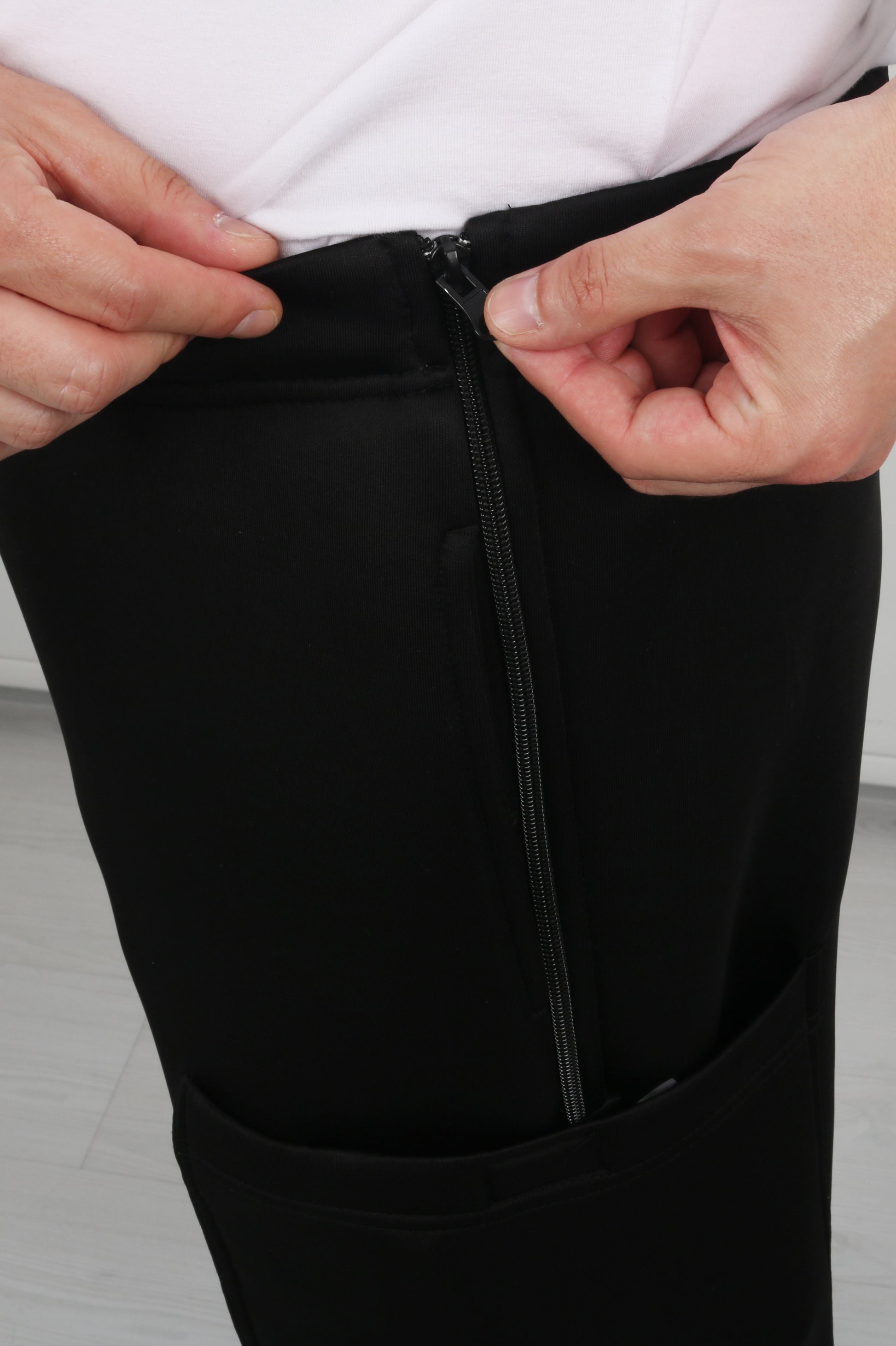 Cure Adaptive Prostate Patient Care and Treatment Pants (Scuba Fabric, Winter)