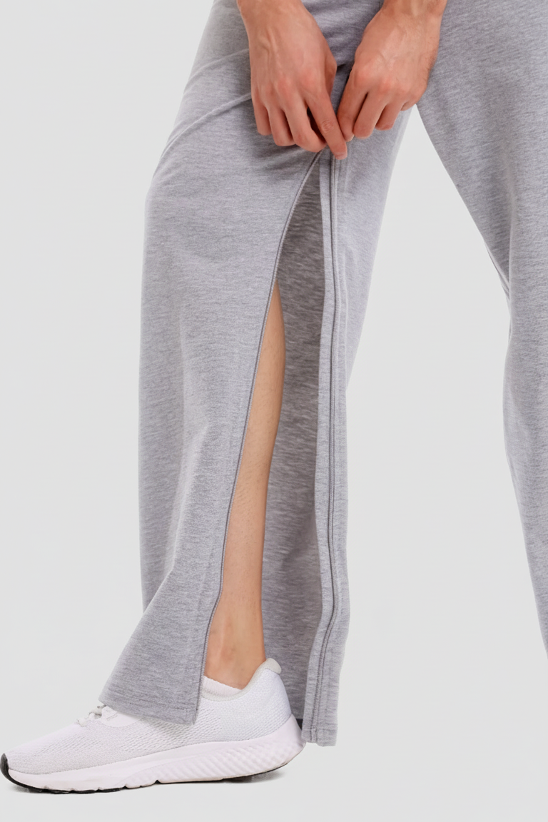 Cure Adaptif Yatan Hasta Bakım Tedavi Pantolonu - Fermuarlı - Pamuk Polyester Kumaş