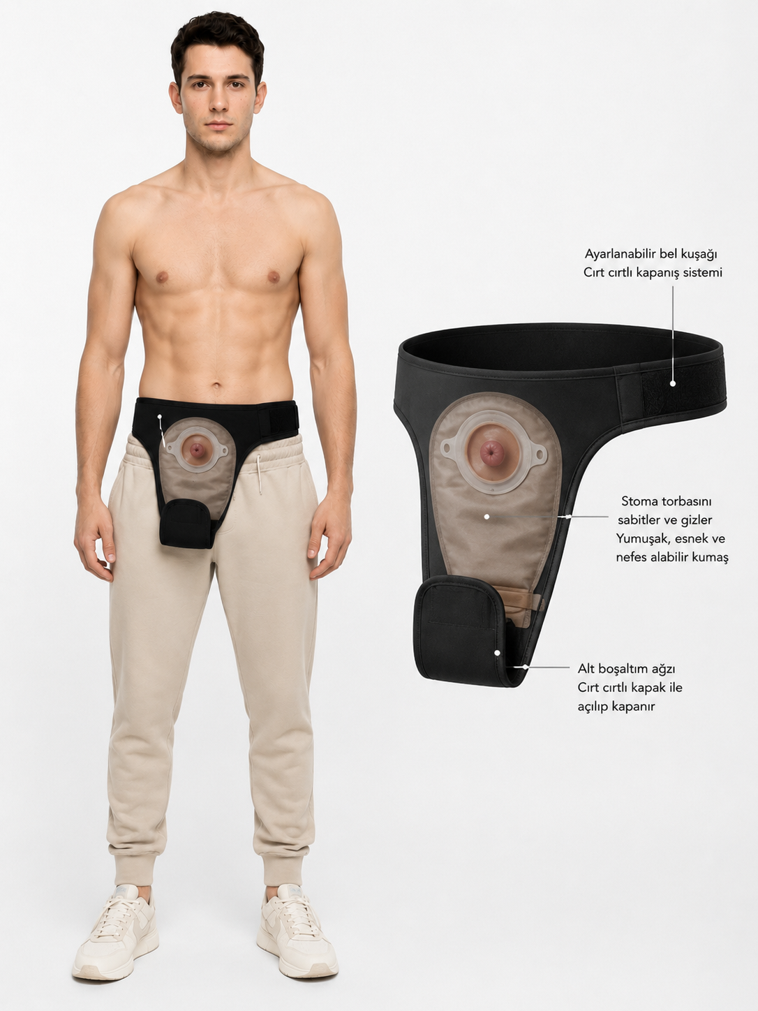 ComfortCURE StomaSecure™ Ostomi Destek Kemeri
