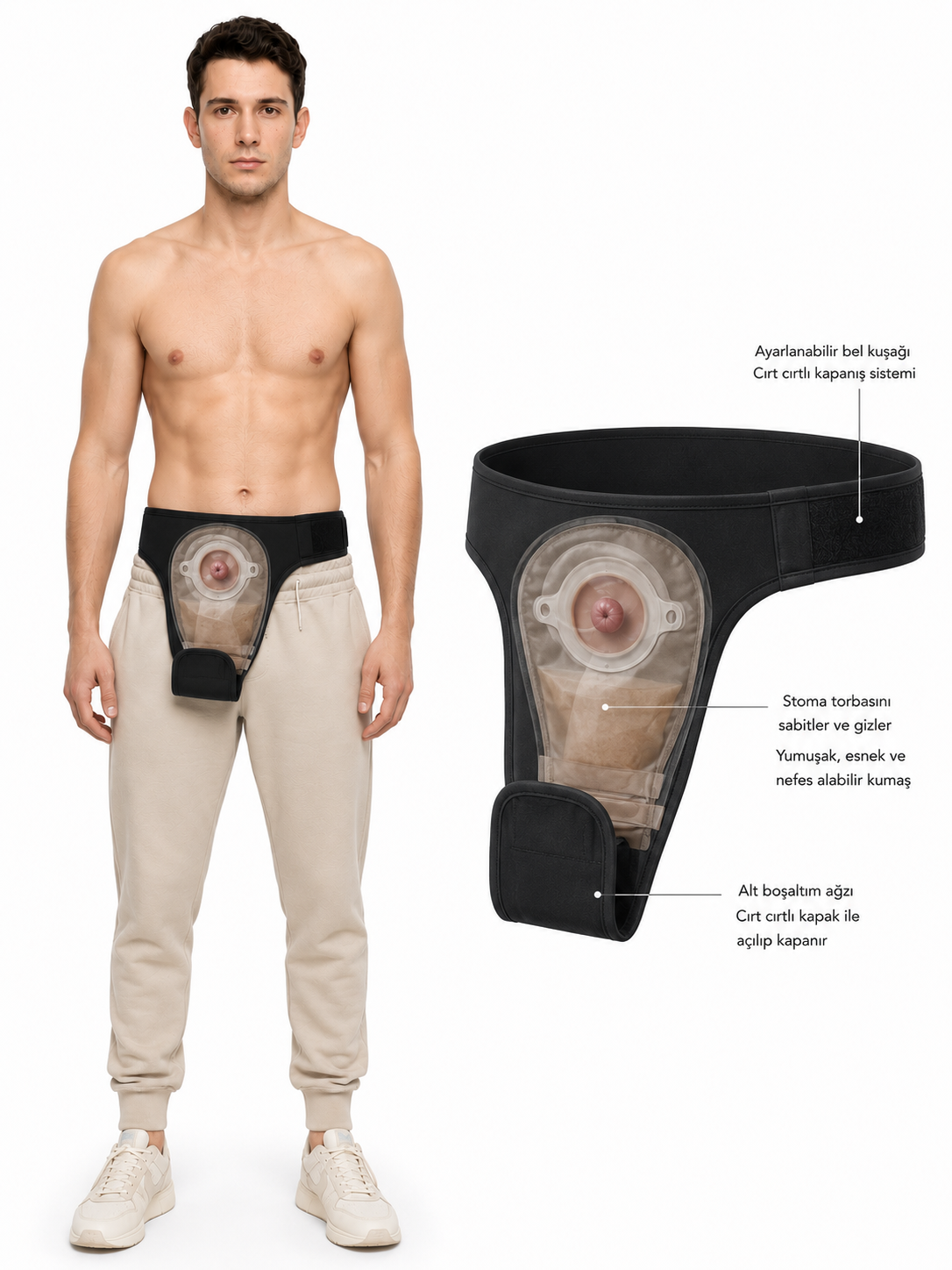 ComfortCURE StomaSecure™ Ostomi Destek Kemeri