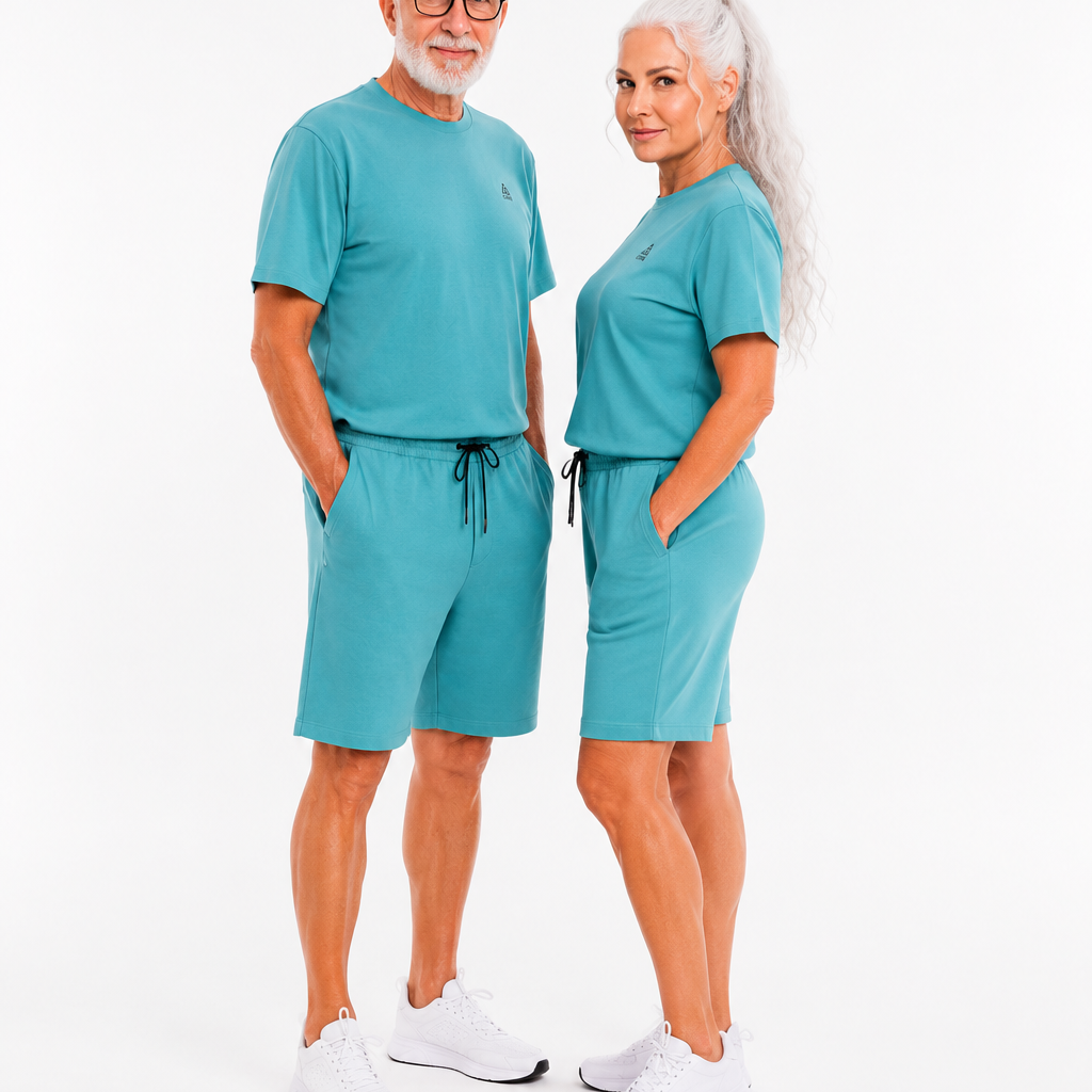 ComfortCure Adaptif Kısa Kollu Alzheimer Tedavi - Demans Bakım Tulumu - Pamuk Kumaş