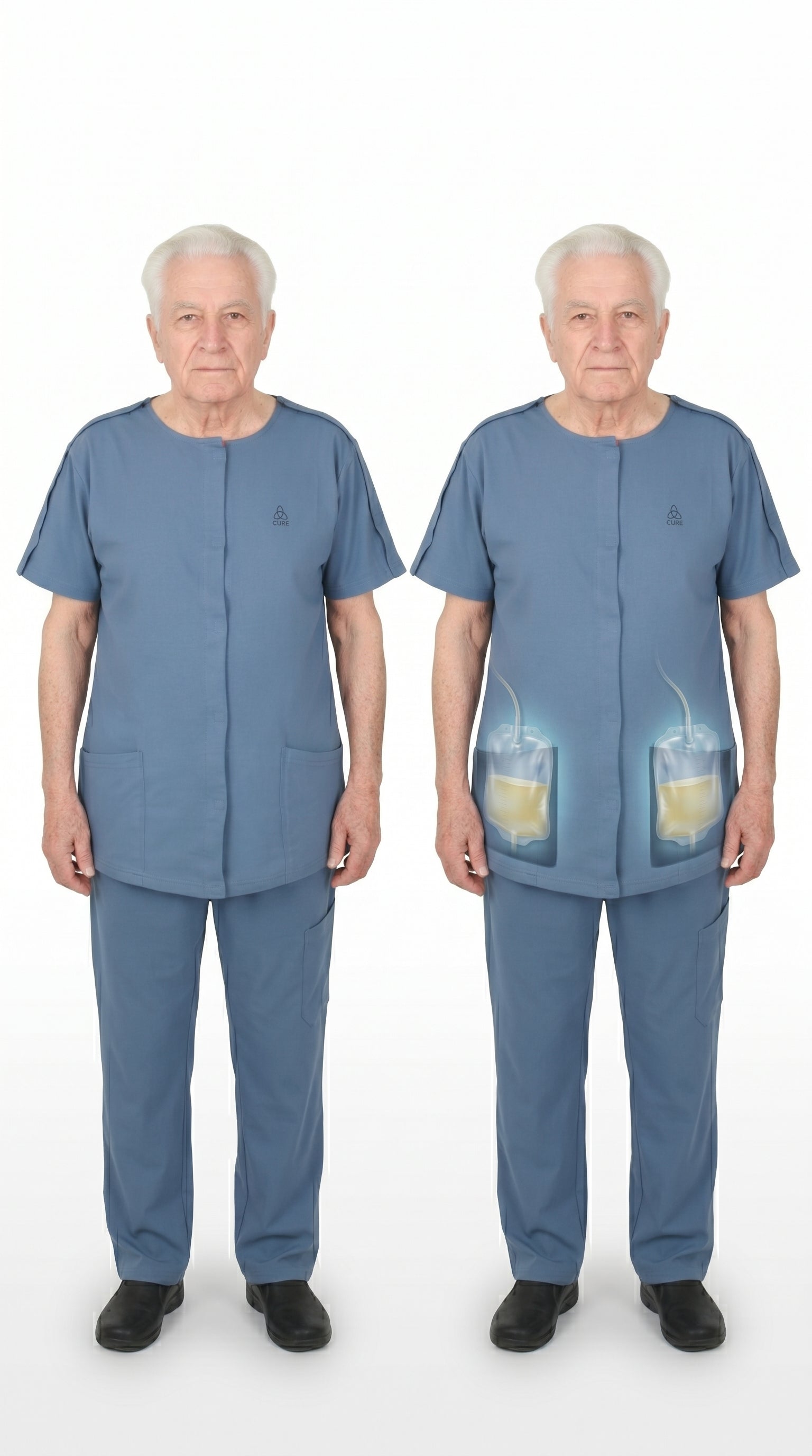 Cure Adaptive Postoperative Treatment and Patient Care Clothing
