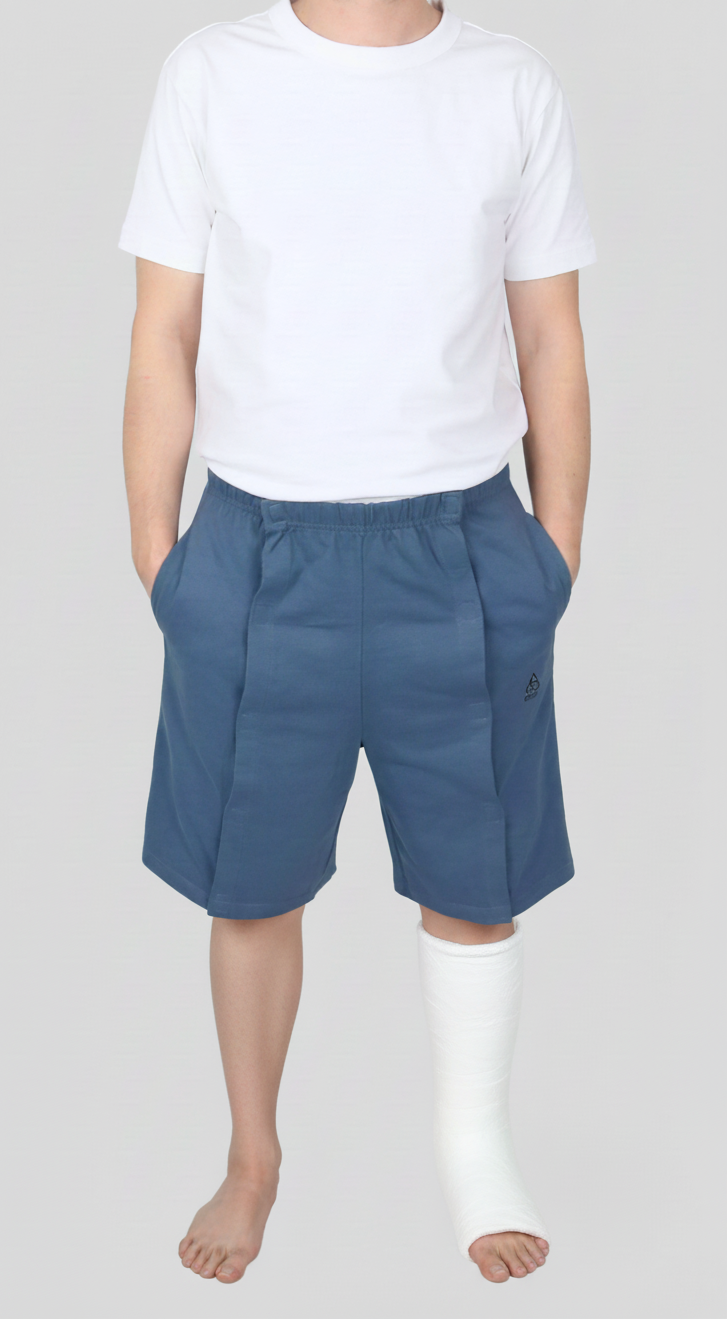 Cure Adaptive Bedridden Patient Care and Treatment Shorts - Velcro Closure
