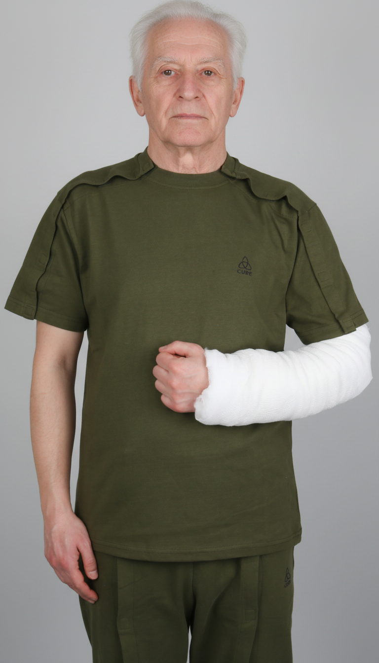 Cure Adaptive Short-Sleeved Fractured Arm - Orthopedic Treatment Garment