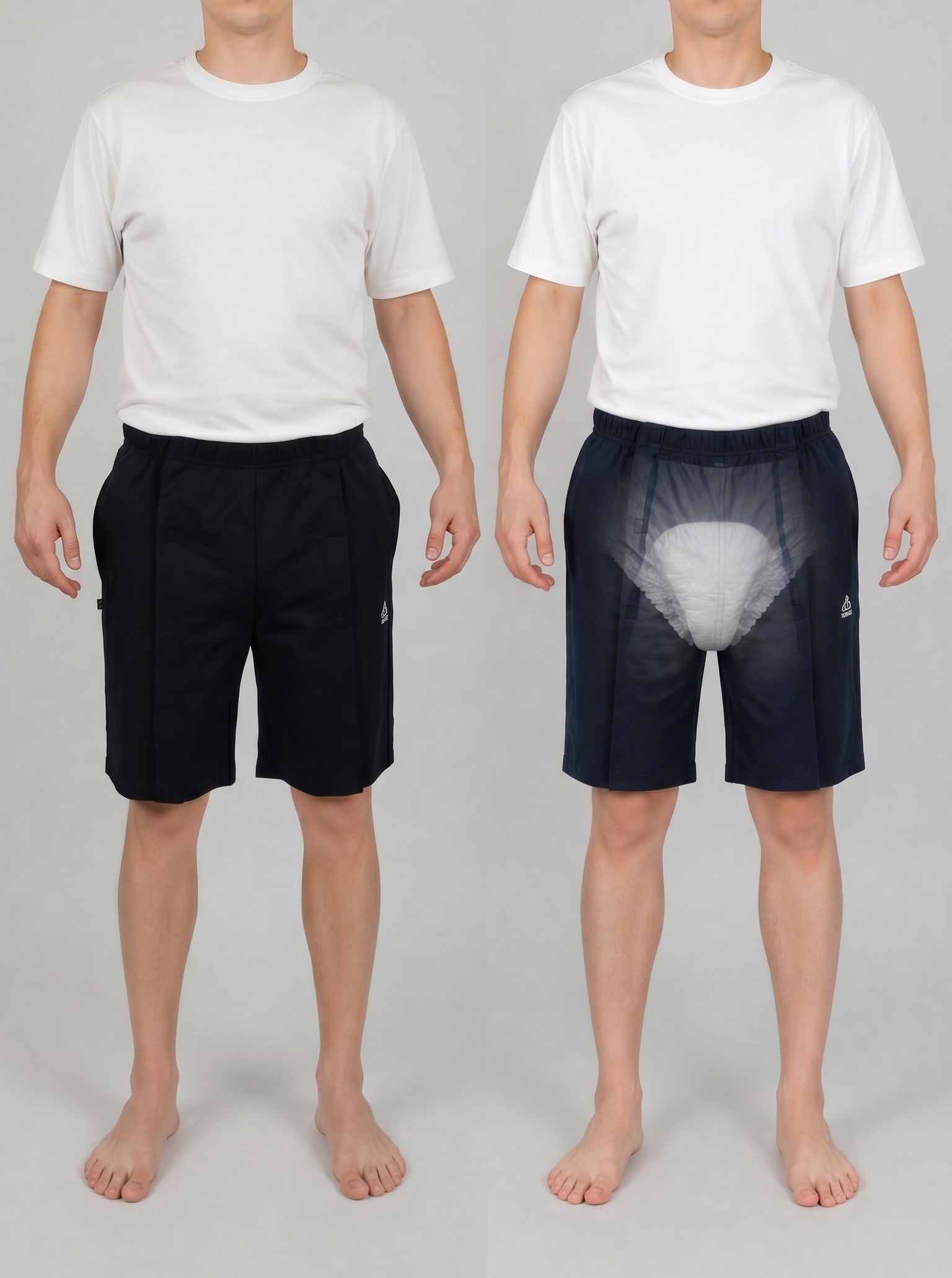Cure Adaptive Bedridden Patient Care and Treatment Shorts - Velcro Closure