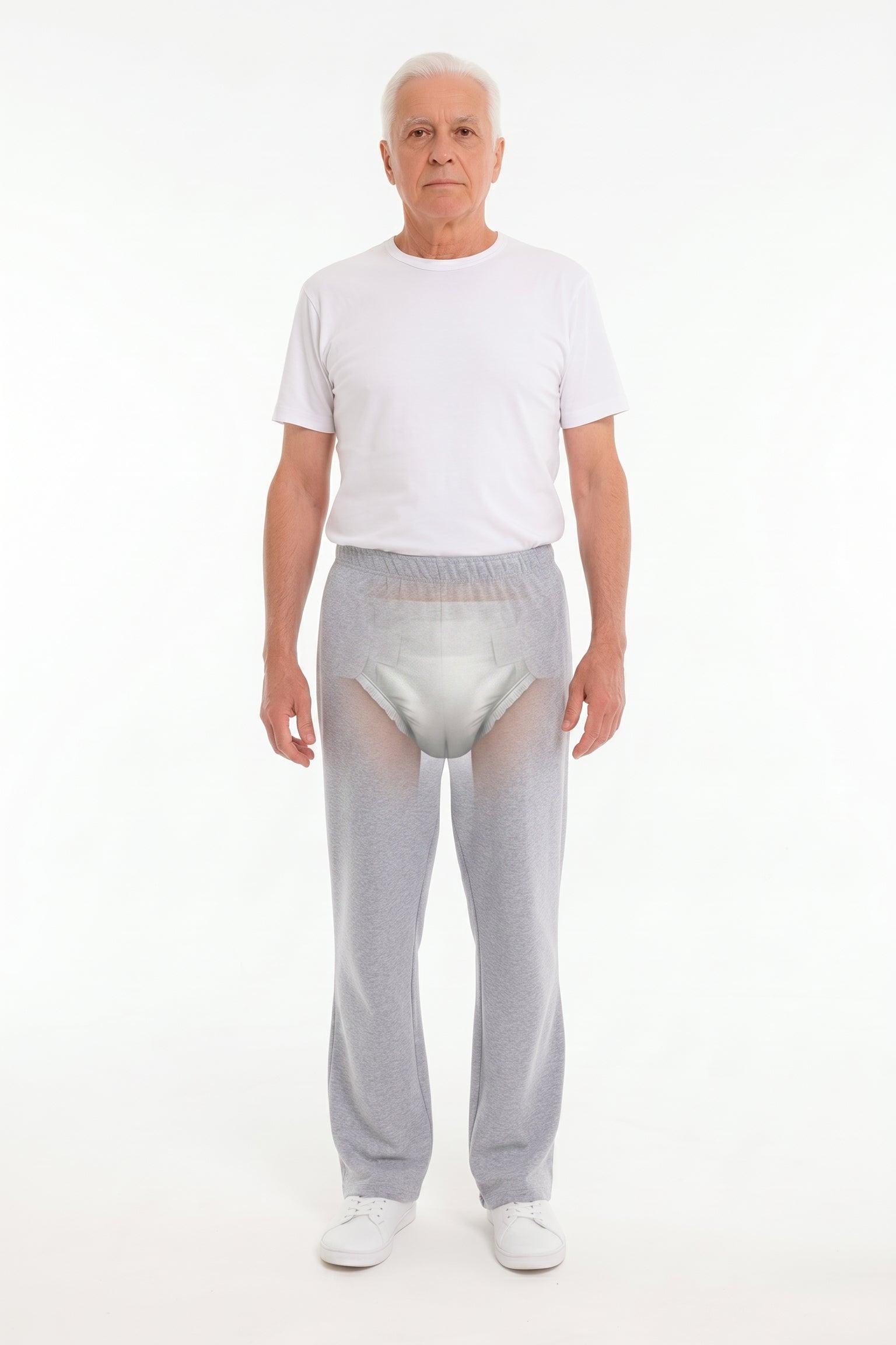 Cure Adaptive Bedridden Patient Care Treatment Pants - with Zipper