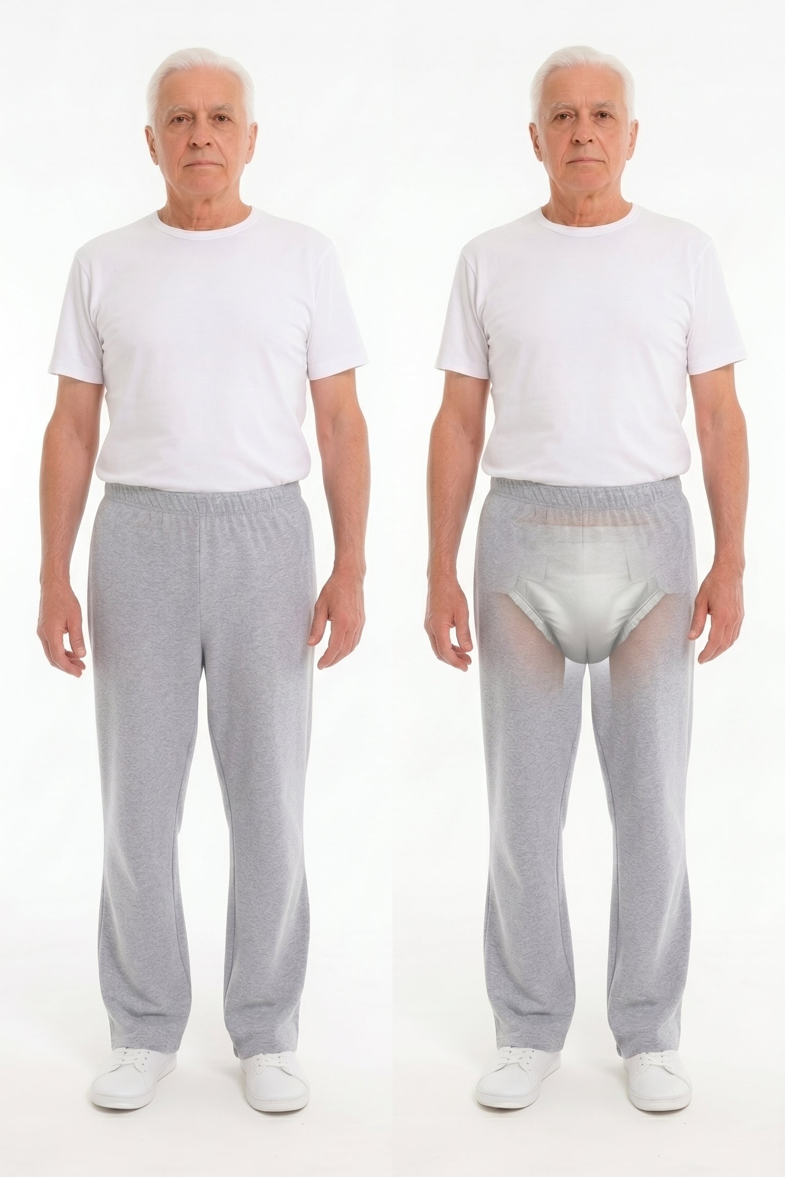 Cure Adaptive Bedridden Patient Care Treatment Pants - with Zipper