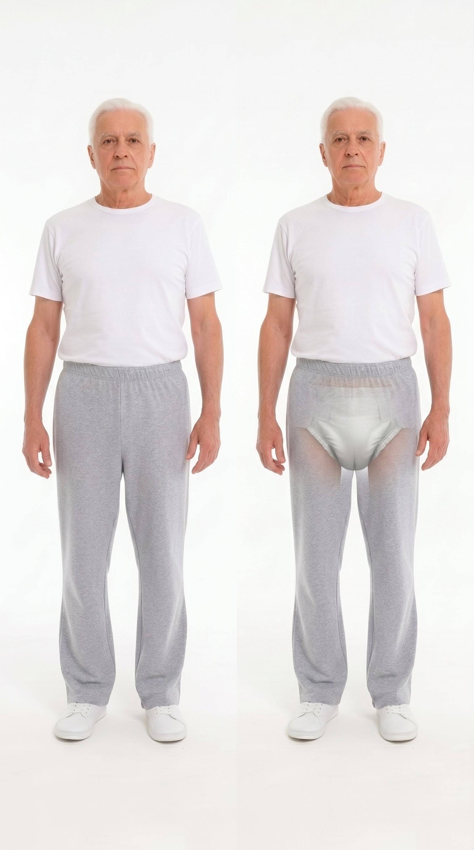 Cure Adaptive Bedridden Patient Care Treatment Pants - with Zipper