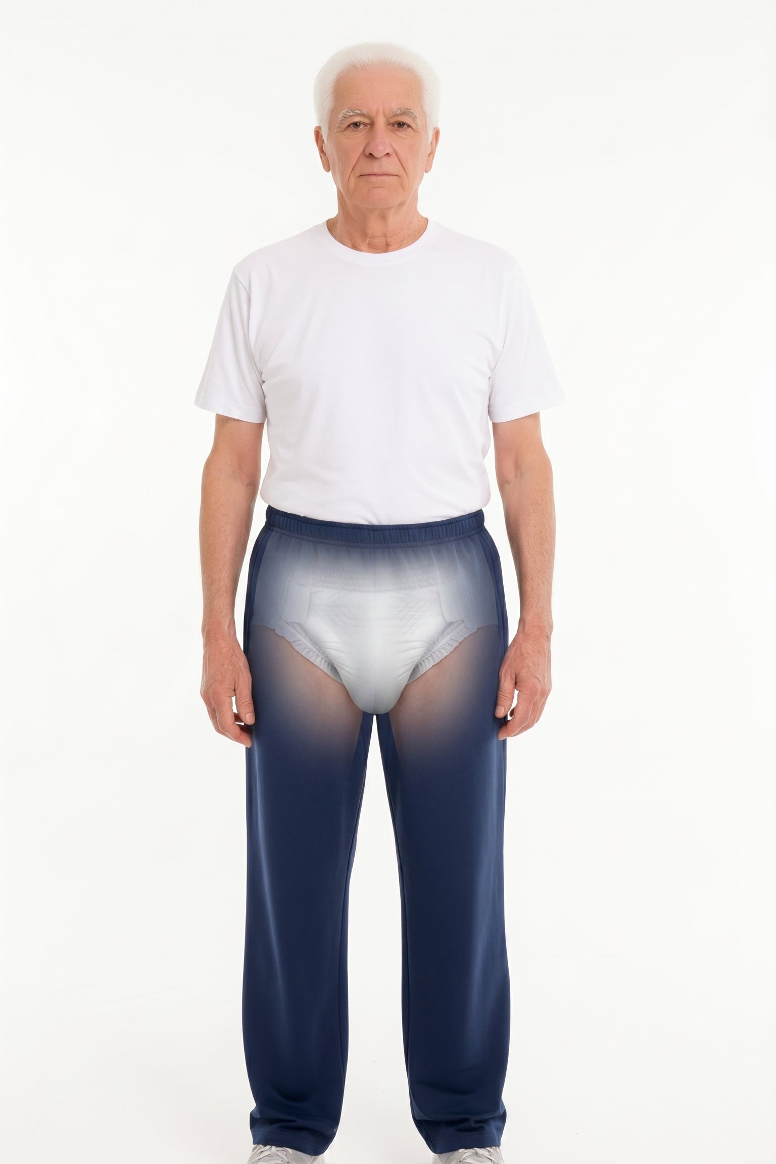 Cure Adaptive Bedridden Patient Care Treatment Pants - with Zipper