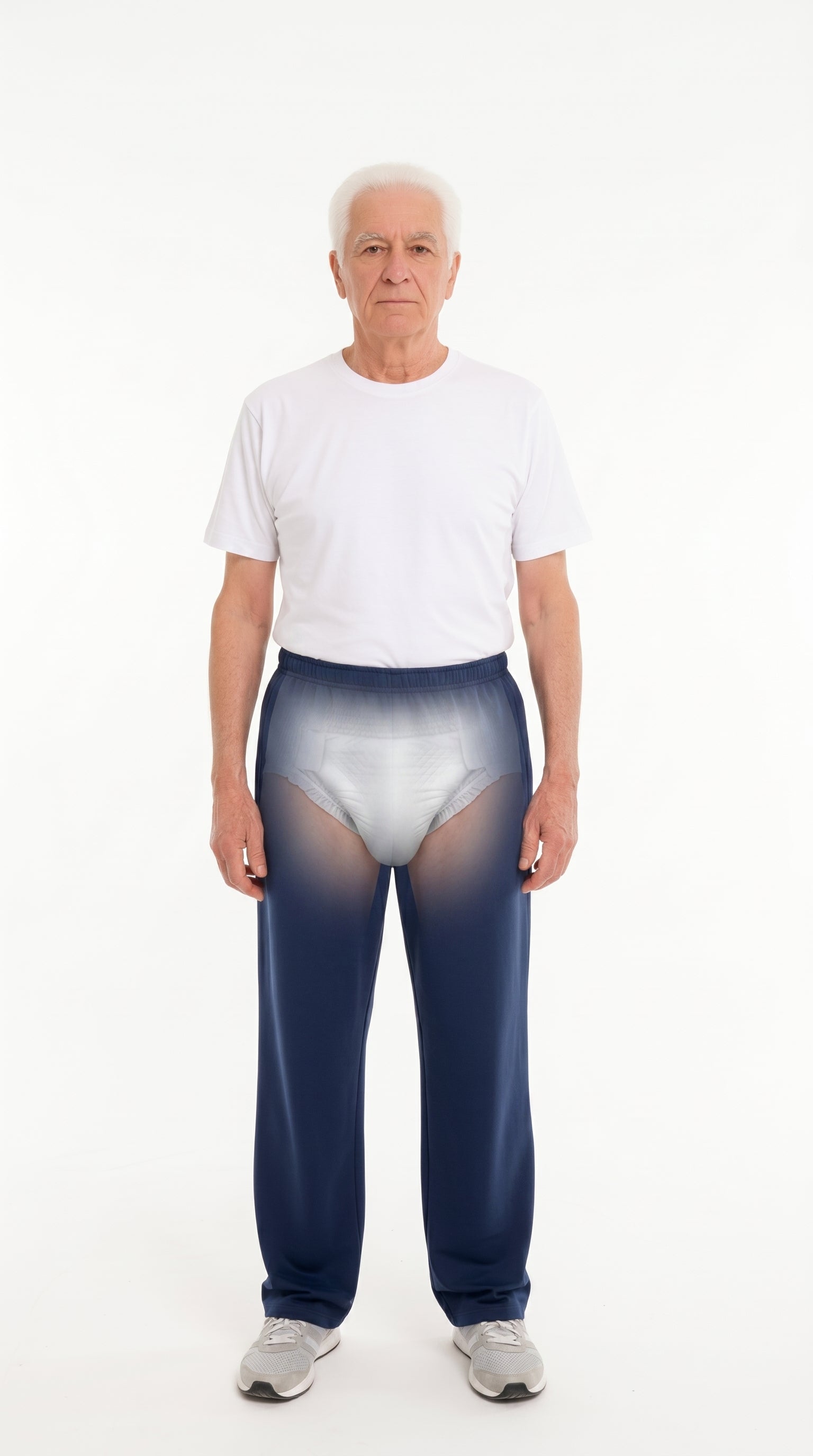 Cure Adaptive Bedridden Patient Care Treatment Pants - with Zipper