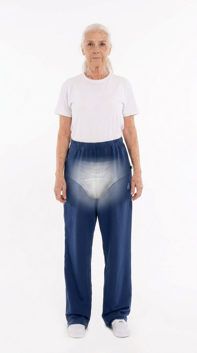 Cure Adaptive Bedridden Patient Care Treatment Pants - with Zipper