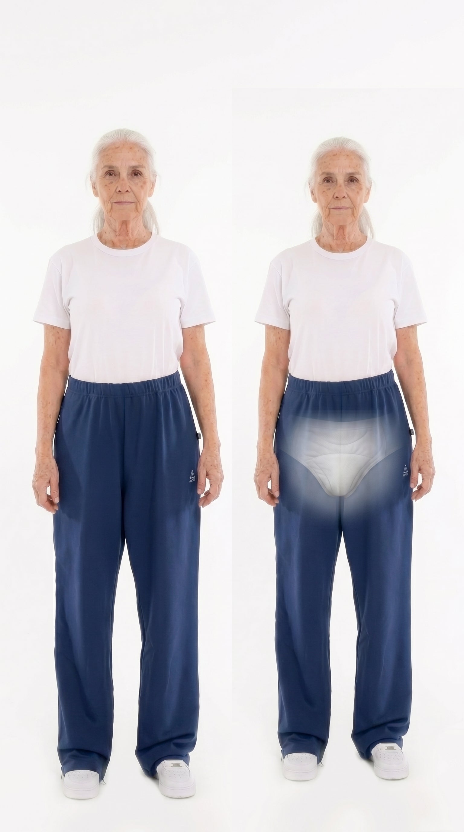 Cure Adaptive Bedridden Patient Care Treatment Pants - with Zipper